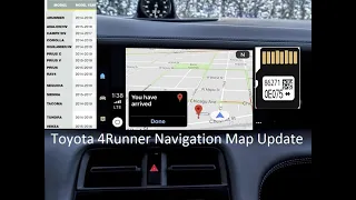 How to update Toyota Navigation System / Map data