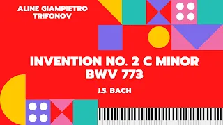 J.S. Bach's Invention No. 2 C minor BWV 773