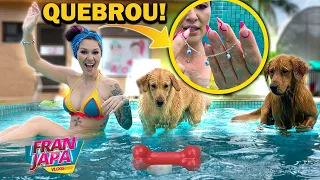 PISCINA COM OS CACHORROS !!! DEU RUIM - Fran Japa