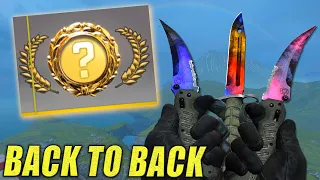 BACK TO BACK KNIVES (4 TOTAL) IN THE LUCKIEST CASE OPENING EVER | CSGO