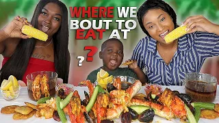 WHERE WE BOUT TO EAT AT?! COLLAB WITH ANTWAIN + KING CRAB SEAFOOD BOIL MUKBANG | QUEEN BEAST