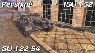 SU-122-54 • Pershing • ISU-152 • WoT Blitz *SR + SKIRMISH