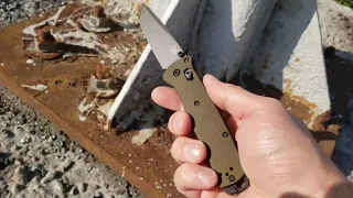 Нож Benchmade Bailout 537GY-1 с клинком М4 танто