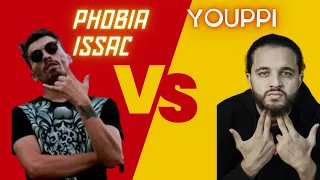 الجزء الاول PHOBIA ISSAC VS YOUPPI X YOUPPI الفرق بين رابور المثقف المتعلم واخر جاهل للأسف الشديد