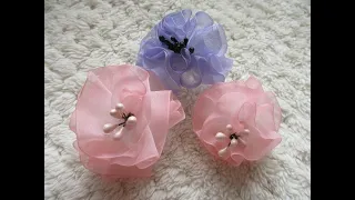 Stunning Handmade Organza Flowers Tutorial - jennings644