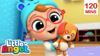 Is That Doggy Sick? Meet Doctor John! | Little Angel | Fun Kids Songs | Nursery Rhymes