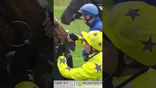Jockey & horse share nice moment!