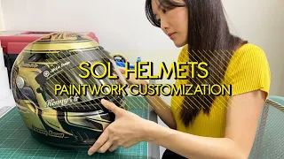 SOL Helmets Taiwan Metal Flakes Helmet Paintwork Process