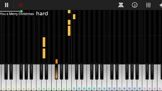 We wish you a merry christmas song hard piano tutorial
