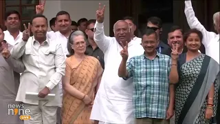 INDIA Alliance Leaders Conclude Meeting with Victory Sign | News9