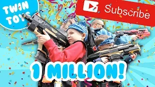 Nerf War :  1 MILLION SUBSCRIBERS!!!