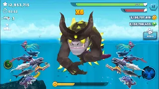 Hungry Shark Evolution - Real Size Monster Enemy BEHELLMOUTH New Giant Kaiju All 27 Sharks Unlocked