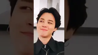 Jimin doing funny faces in Vlive