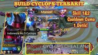 BUILD CYCLOPS TERSAKIT | CARA MAIN CYCLOPS SPAM SKILL NONSTOP! | BEST BUILD CYCLOPS 2021