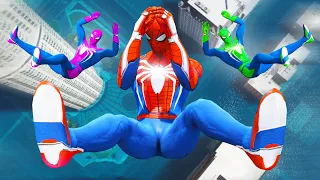 GTA 5 Water Ragdolls Rainbow Spiderman Jumps/Fails (Euphoria Physics | Funny Moments)