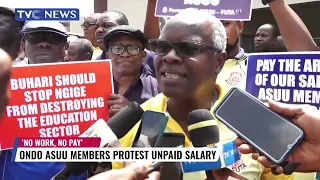 Ondo ASUU Members Protest Unpaid Salary