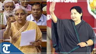 'You speak of Draupadi, have you forgotten Jayalalitha,' Nirmala Sitharaman's salvo at DMK in LS