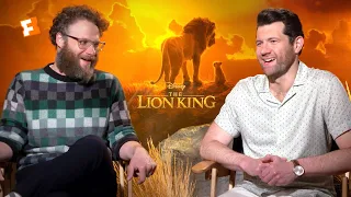 Seth Rogen & Billy Eichner "Hated" Singing with Donald Glover in 'The Lion King'