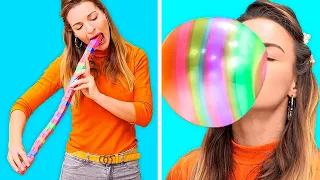 ¡DESAFÍO DE 100 CAPAS DE CHICLE! || Desafíos graciosos y momentos incómodos por 123 GO! GOLD