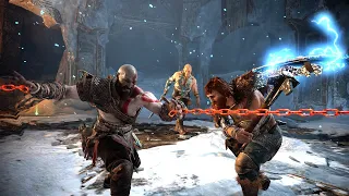 Level 1 Kratos vs Magni and Modi☇ *No HUD* No Damage [GIVE ME GOD OF WAR] (NG+) - Immersive Gameplay