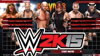 6-Man Ladder Match [Survivor Series] WWE 2K15 - Father Vs. Son Vs. Others