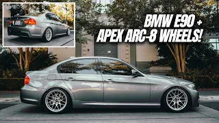 BMW E90 BEST & MOST AGGRESSIVE WHEEL SETUP! (APEX WHEELS!)