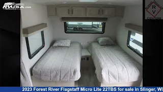 Breathtaking 2023 Forest River Flagstaff Micro Lite Travel Trailer RV For Sale in Slinger, WI