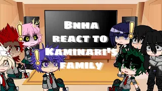 Bnha react to Kaminari's family ⚡ || Gcrv || Gacha Club ||