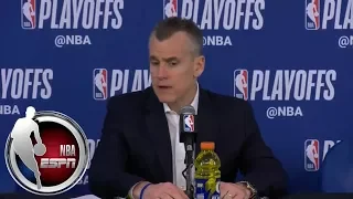 [FULL] Billy Donovan explains how OKC Thunder came back from 25 down to Jazz | NBA on ESPN