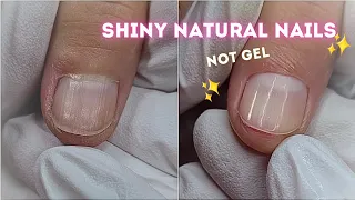 How to do Natural nail manicure. Beautiful nails at home like professional. Halal manicure not gel