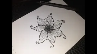 Zentangle Art | Zentangle Flower Design