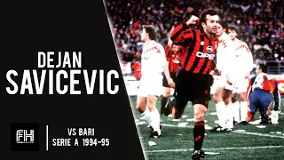 Dejan Savicevic ● Goals and Skills ● Bari 3-5 AC Milan ● Serie A 1994-95