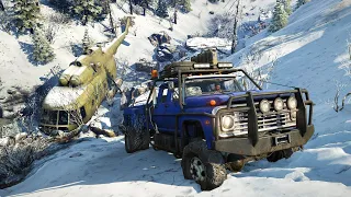 SnowRunner Phase 1 - Ford F750 & A Ruined Helicopter ( Hardest Map Extreme Off-Road )