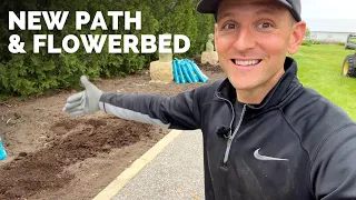 Installing a New Stone Walkway + Amending the Soil for a New Flowerbed | Gardening with Wyse Guide