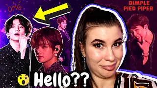 BTS- Dimple & Pied Piper LIVE | REACTION *Excuse me Jungkook??*