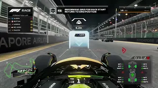 F1 23 formation lap