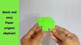 Easy diy paper origami elephant || how to make || step by step tutorial