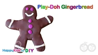 Play Doh Gingerbread | PlayDough Crafts | Kid's Crafts and Activities | Happykids DIY