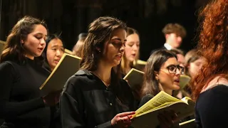 Durham University students perform Ukrainian national anthem