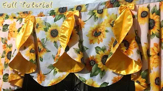 Your Guide To Make A Simple Curtain | Simple Sewing Tutorial | Quick & Easy Curtain Making | Yellow