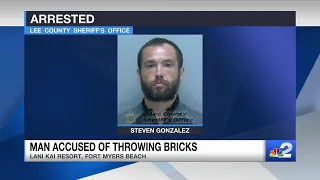 Florida man accused of throwing bricks from 4th floor of Lani Kai at Fort Myers Beach