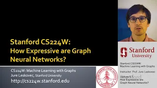 Stanford CS224W: ML with Graphs | 2021 | Lecture 9.1 - How Expressive are Graph Neural Networks