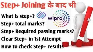 Wipro Step+ Assessment | Step plus required Marks for joining | Wipro Step Plus Result