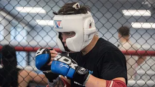 Pro MMA sparring in London with coach Brad Pickett