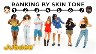 Ranking by Skin Tone | Blindfolded vs Actual