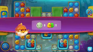 Fishdom 5939 Hard Level - 17 moves - NO BooSTERS