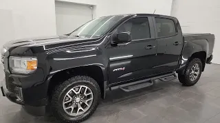 2022 GMC CANYON AT4 CREW SHORT ONYX BLACK 4K WALKAROUND 24T58A SOLD!