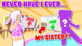 NEVER HAVE I EVER With My SISTER! (Roblox)