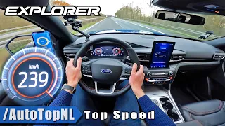 FORD EXPLORER PHEV 457HP TOP SPEED on AUTOBAHN [NO SPEED LIMIT] by AutoTopNL