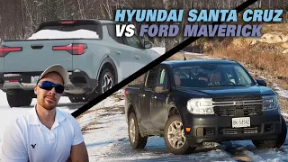 2022 Hyundai Santa Cruz VS 2022 Ford Maverick! | Motoring TV